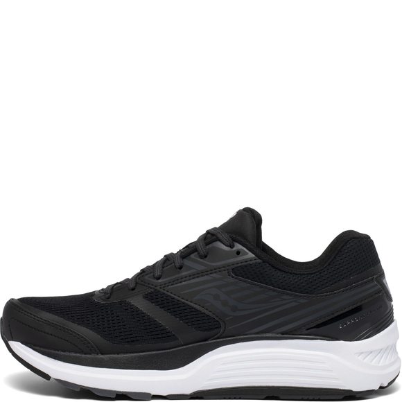 SAUCONY MEN'S ECHELON 8 RUNNING SHOE, BLACK/WHITE, 11 - Picture 2 of 3